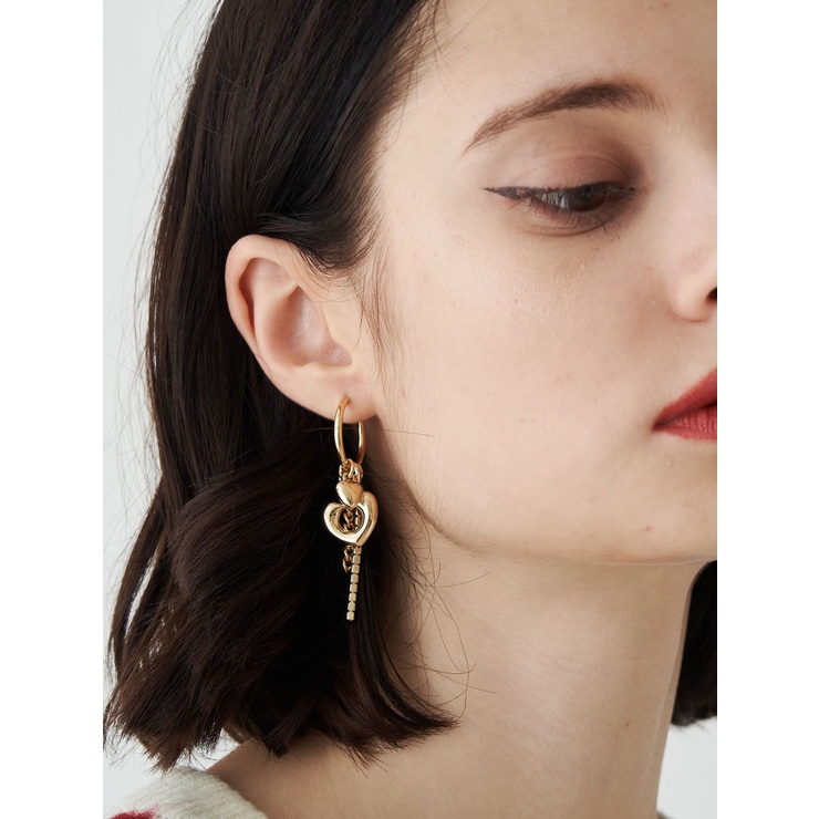 ゴールド | ビジューハートピアス | jouetie