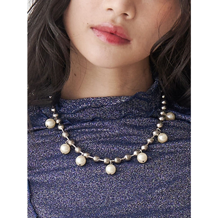 パールコンビチェーンネックレス | jouetie | 詳細画像1 