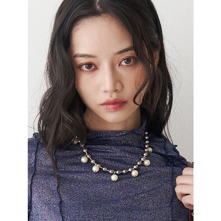 パールコンビチェーンネックレス | jouetie | 詳細画像2 