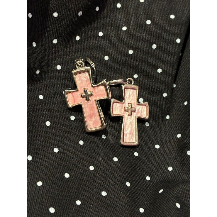 ピンク | クロスモチーフピアス | jouetie