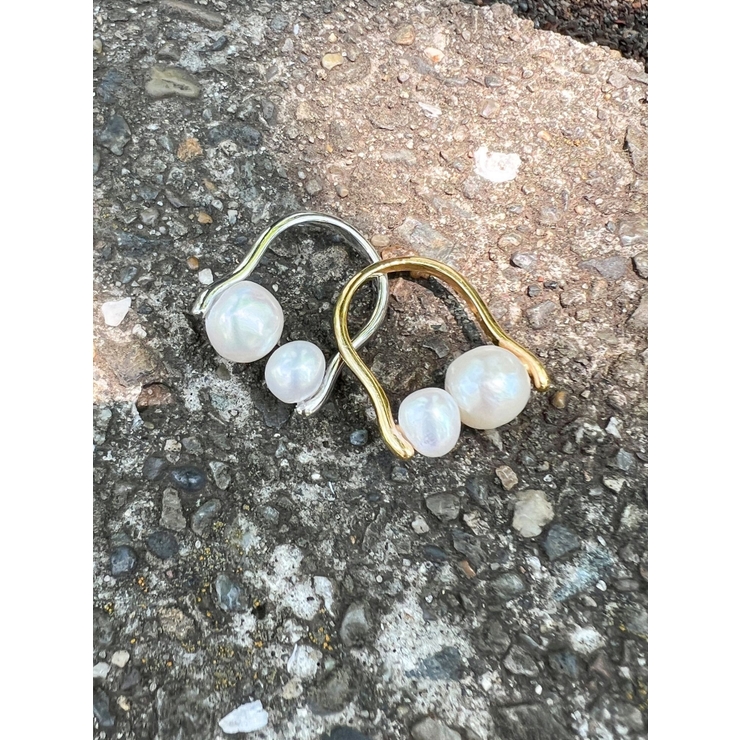 ゴールド | 淡水パールデザインリング | Ungrid