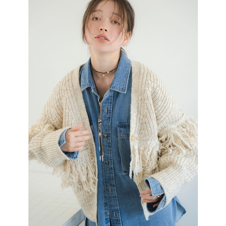 ウッドコンビフェイクレザーネックレス | Ungrid | 詳細画像6 