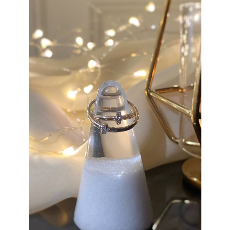 10k 7diamond cross ring | RESEXXY | 詳細画像2 