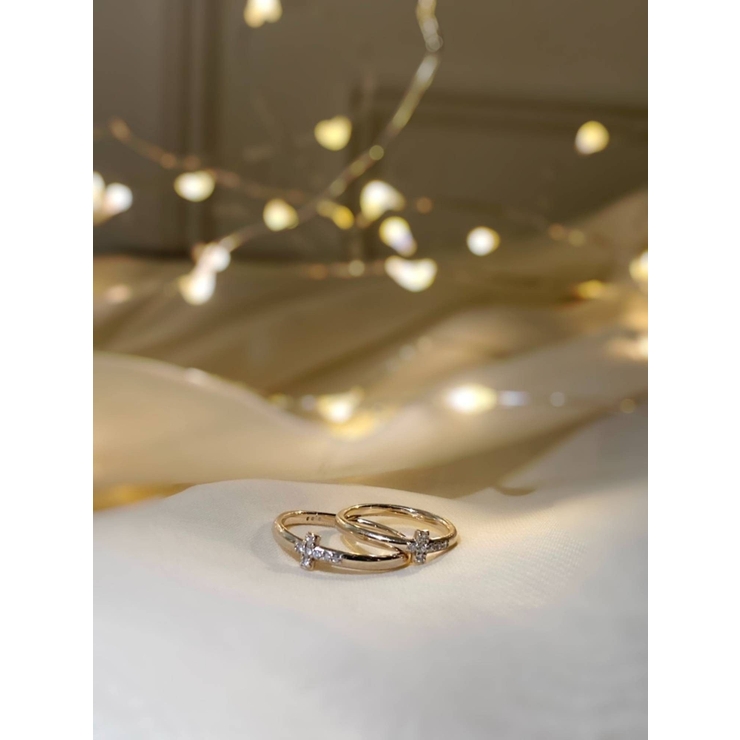 10k 7diamond cross ring | RESEXXY | 詳細画像8 