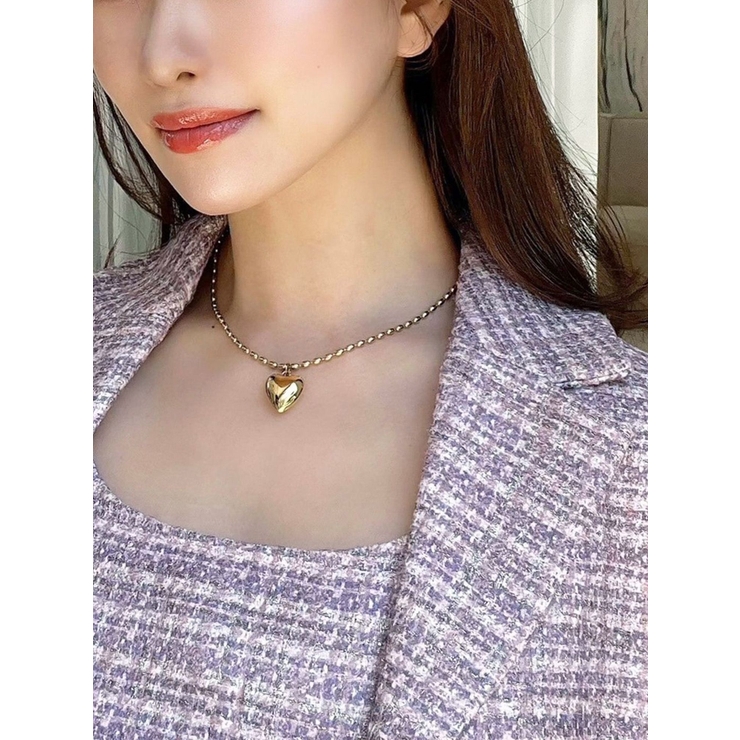 ゴールド | ハートチャームネックレス | RESEXXY