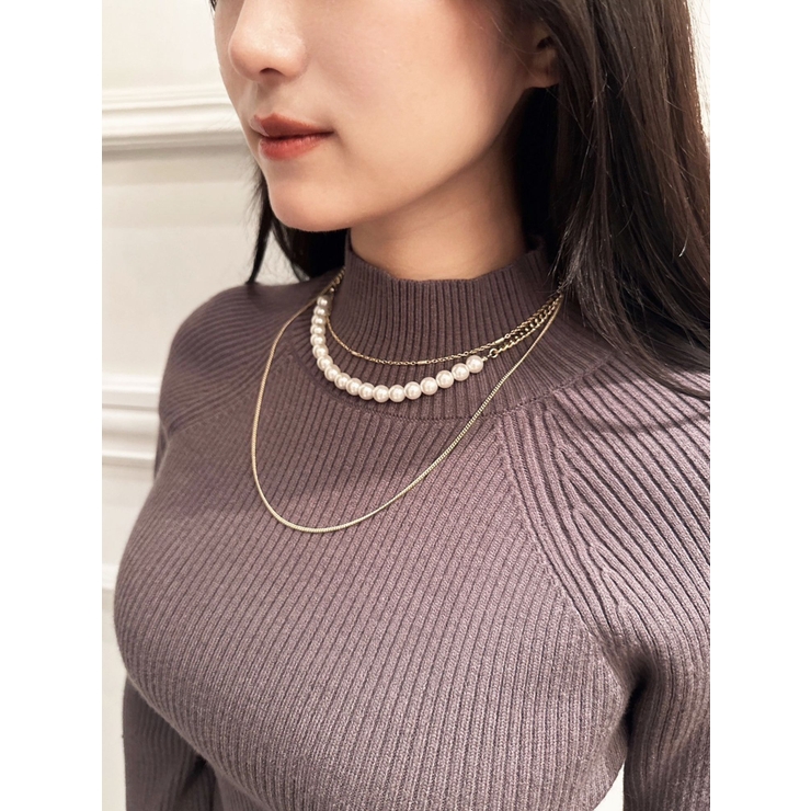 多連　パール　ロングネックレス 多連パールロングネックレス[品番：MKSW0061192]｜RESEXXY（リゼクシー