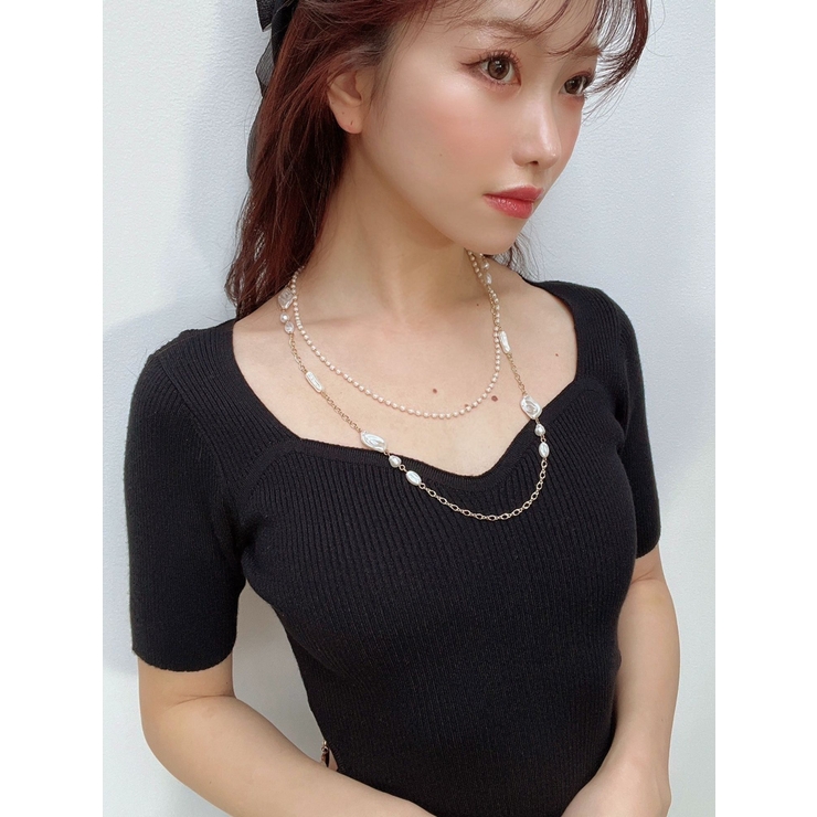 ランダムパール2連ネックレス | RESEXXY | 詳細画像6 