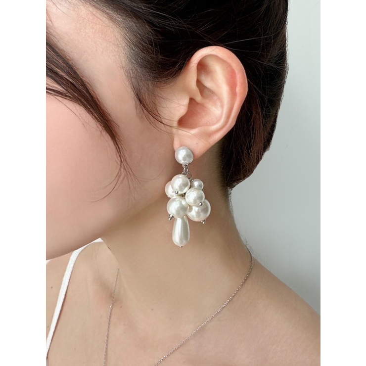 シルバー | メニーパールピアス | RESEXXY