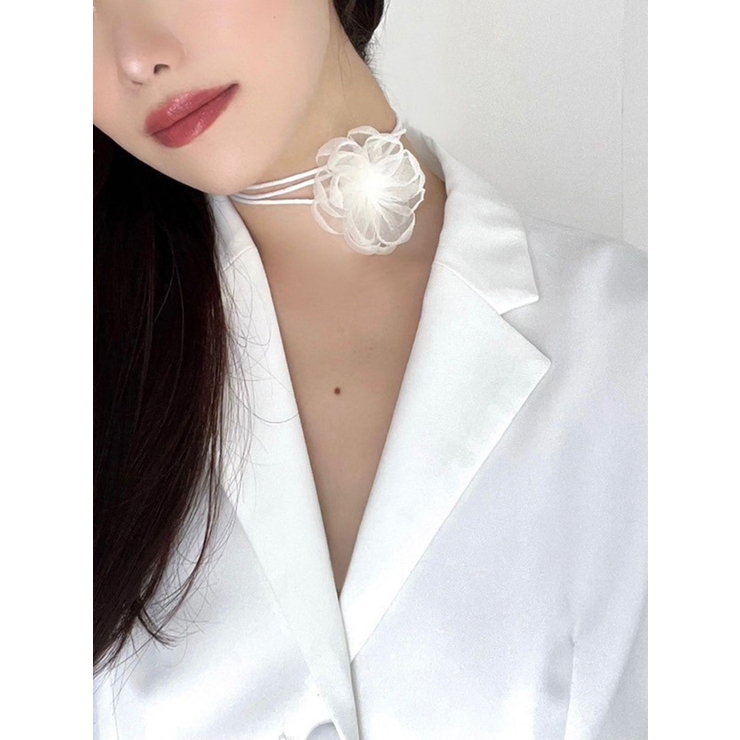 アイボリー | フラワーモチーフシアーコサージュ | RESEXXY