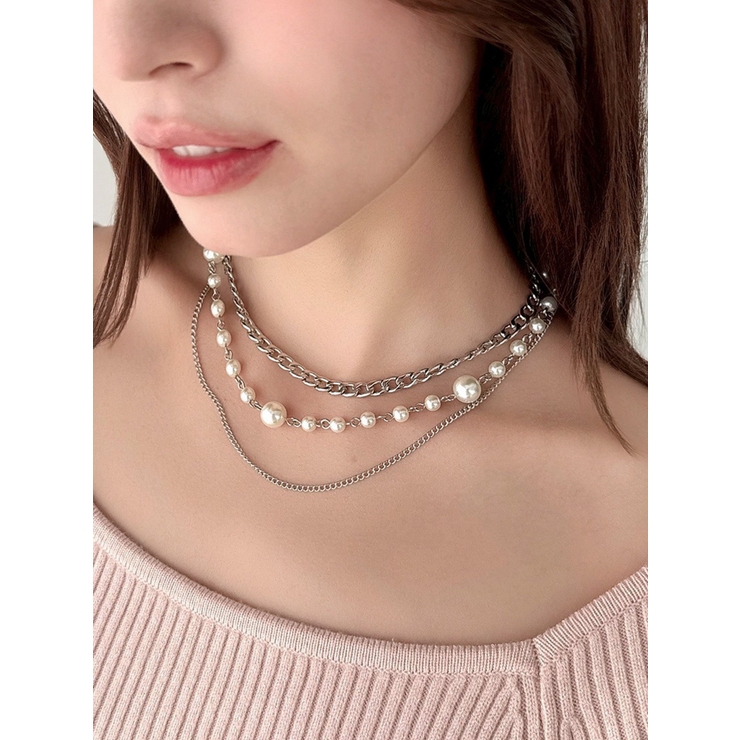 シルバー | 多連チェーンネックレス | RESEXXY