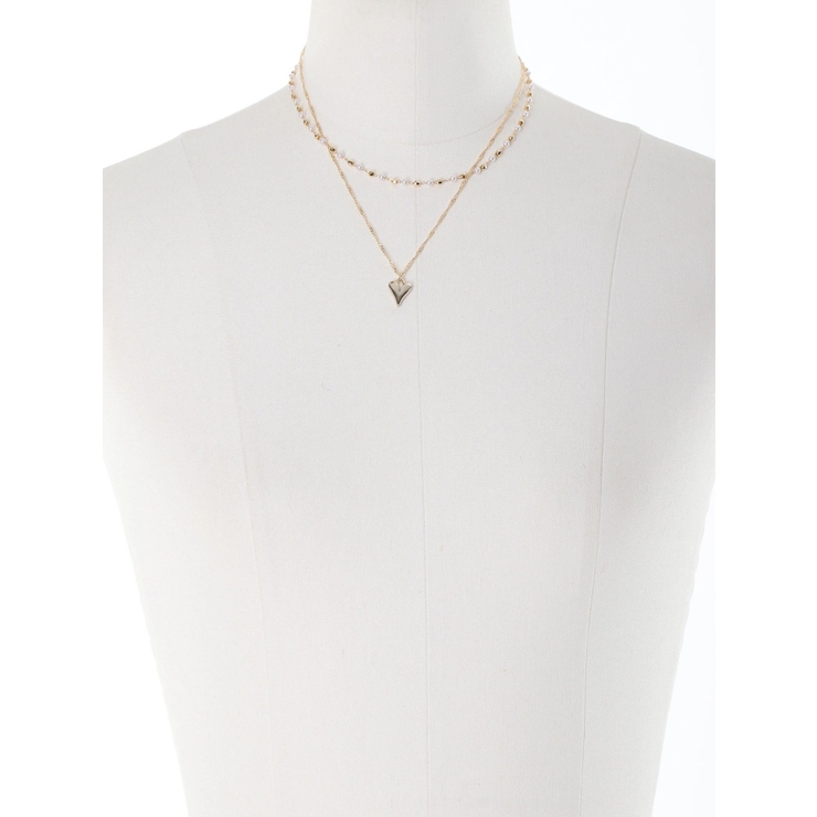 ポイントハートパールストーンネックレス | RESEXXY | 詳細画像10 