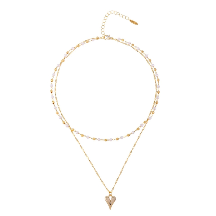 ポイントハートパールストーンネックレス | RESEXXY | 詳細画像12 