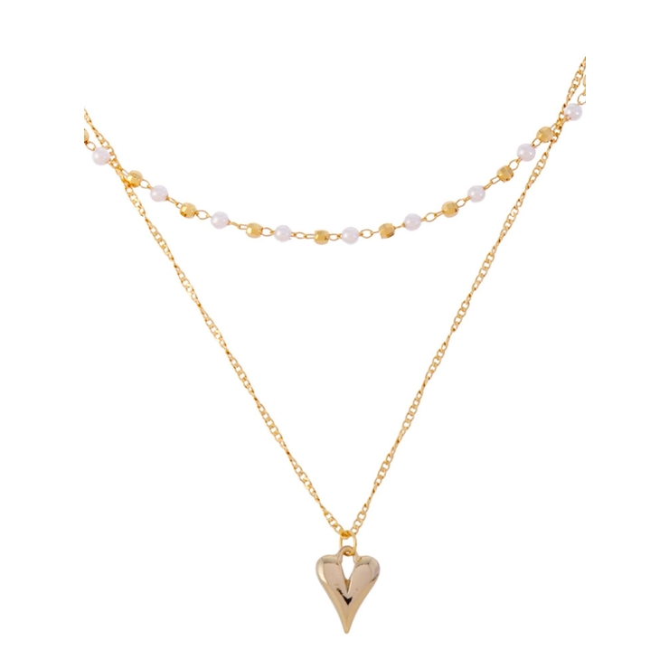 ポイントハートパールストーンネックレス | RESEXXY | 詳細画像7 