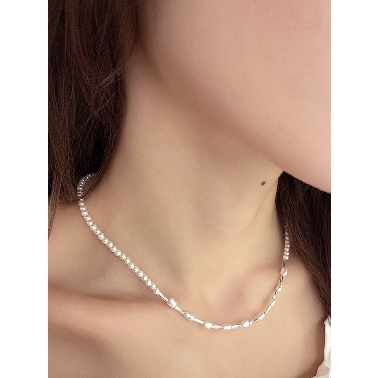 シルバー | メニーパールネックレス | RESEXXY