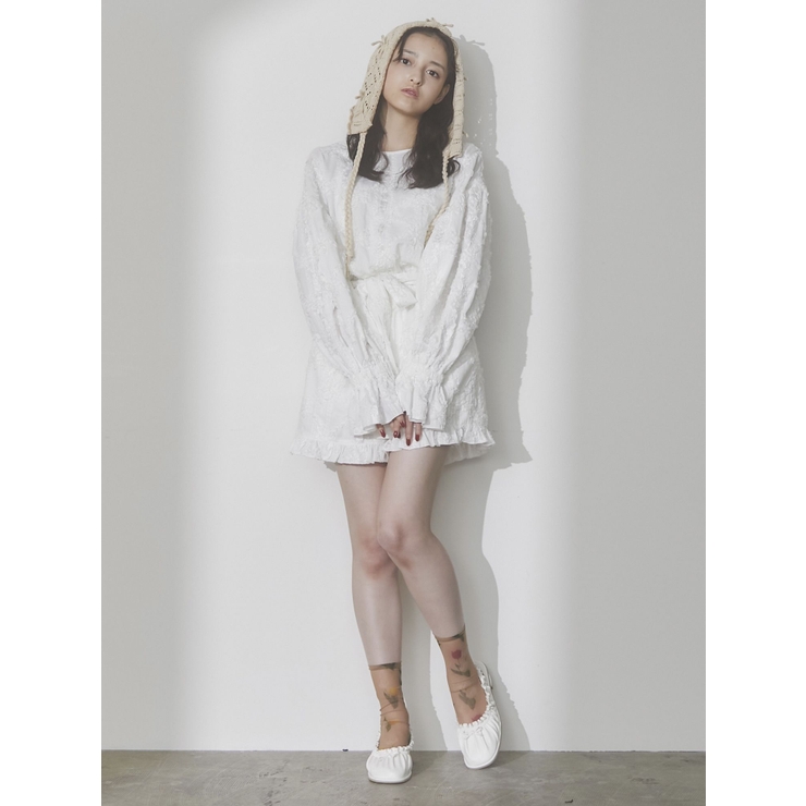 【新品、未着用】 ribbon ribbon ボンネット merry jenny（メリージェニー）の「ribbon ribbon ボンネット
