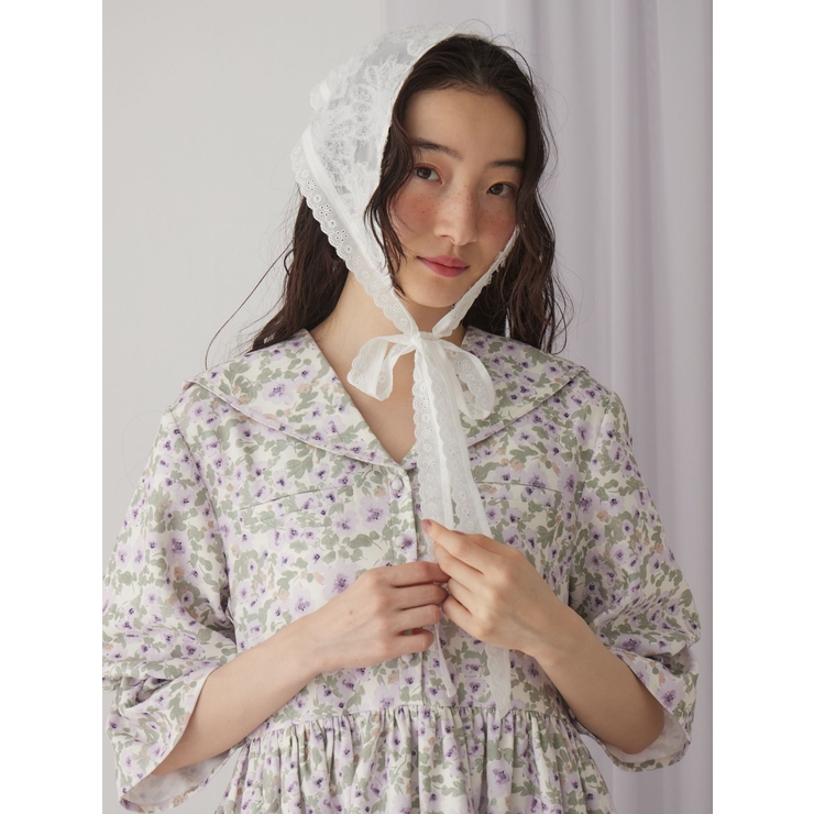 flowerジャガードヘッドドレス | merry jenny | 詳細画像1 