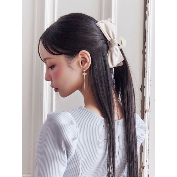リボンエナメルヘアクリップ | EATME | 詳細画像4 