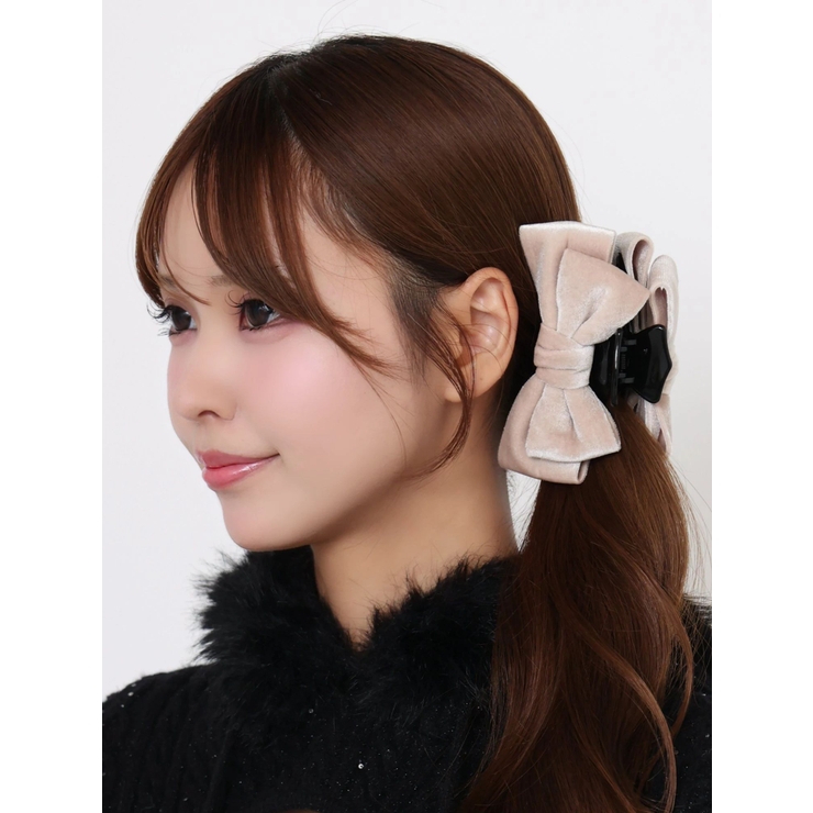 ベロアリボンヘアクリップ | EATME | 詳細画像2 