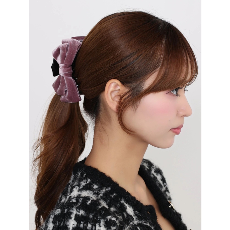 ベロアリボンヘアクリップ | EATME | 詳細画像6 