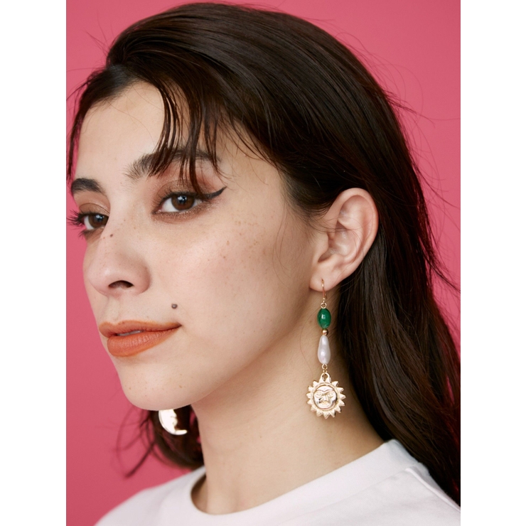 ゴールド | STONE MIX SUNNY ピアス | EVRIS