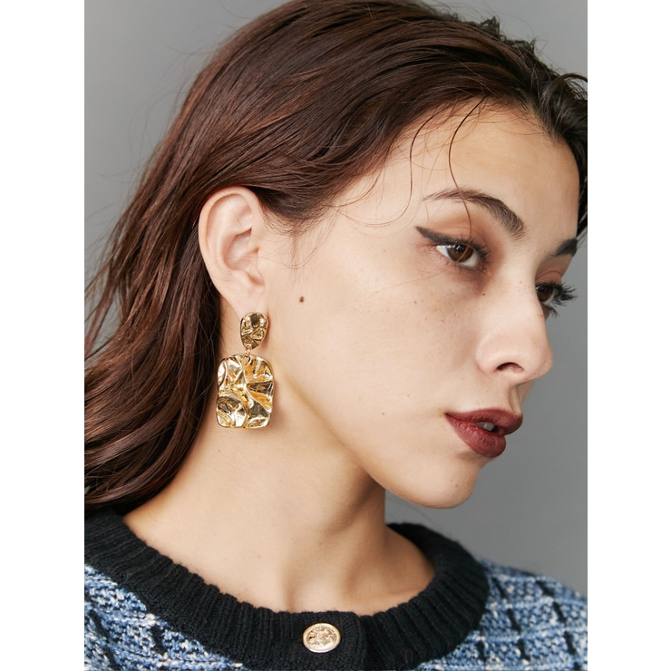 ゴールド | METAL DESIGN BIGピアス | EVRIS