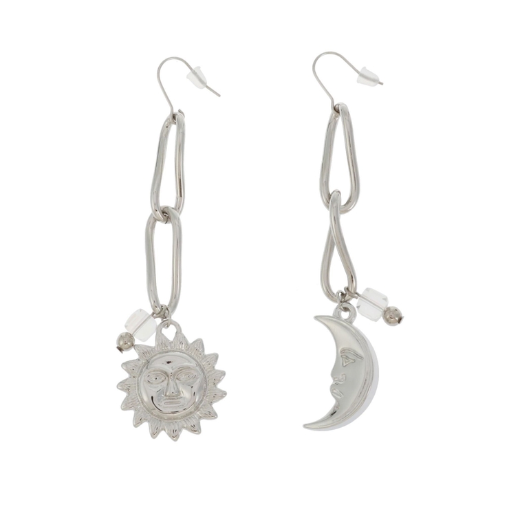 シルバー | STONE MIX SUNNYピアス | EVRIS