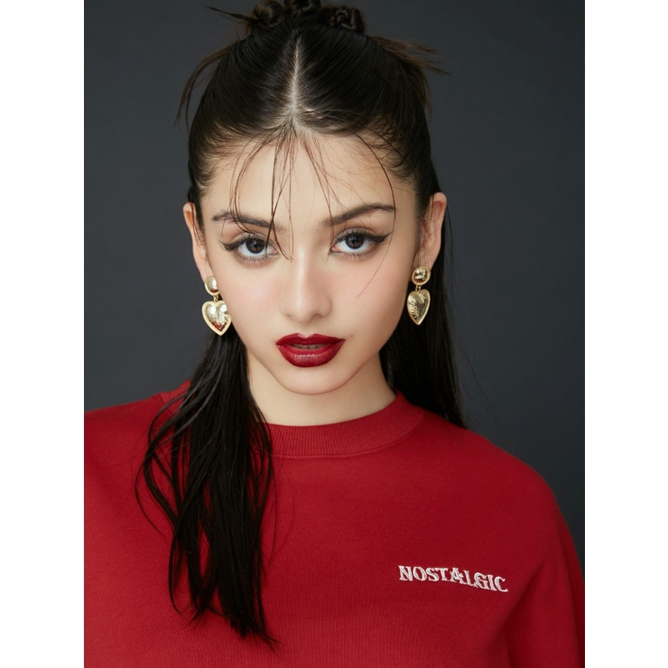 SURFACE HEART MOTIFピアス | EVRIS | 詳細画像3 