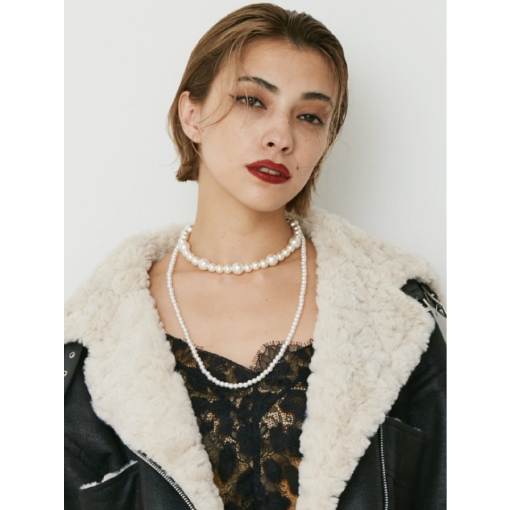 PEARL CHAIN 2連ネックレス | EVRIS | 詳細画像1 