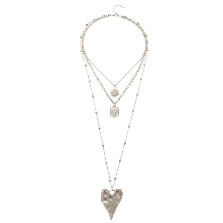 HEART MOTIF 3連ロングネックレス | EVRIS | 詳細画像13 