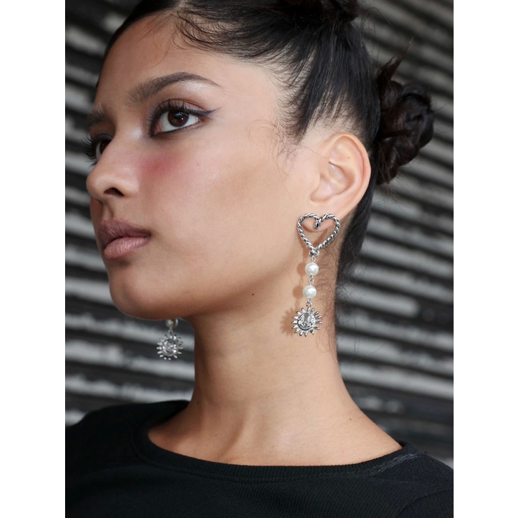 SUNNY MOTIF HEART CATCH ピアス | EVRIS | 詳細画像6 