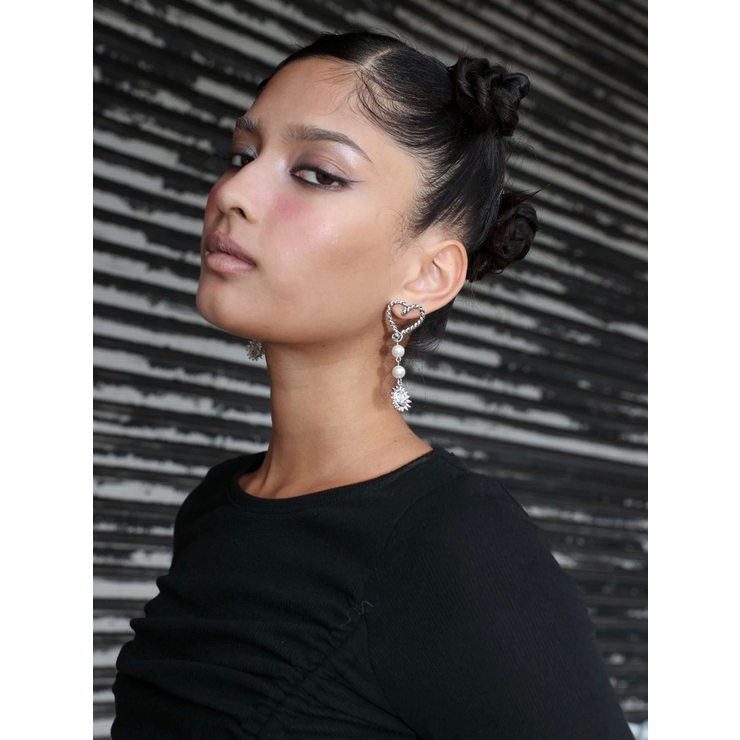 SUNNY MOTIF HEART CATCH ピアス | EVRIS | 詳細画像7 