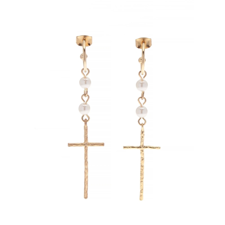 LONG CROSS MOTIF ピアス | EVRIS | 詳細画像4 