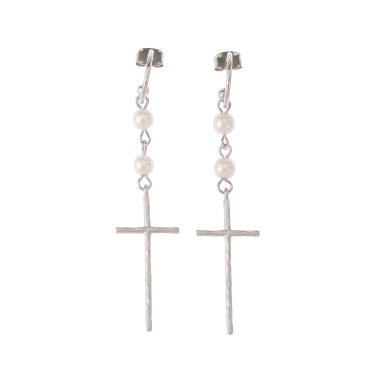 LONG CROSS MOTIF ピアス | EVRIS | 詳細画像8 