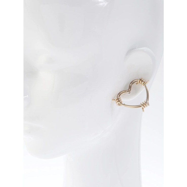 HEART MOTIF HOOP ピアス | EVRIS | 詳細画像8 