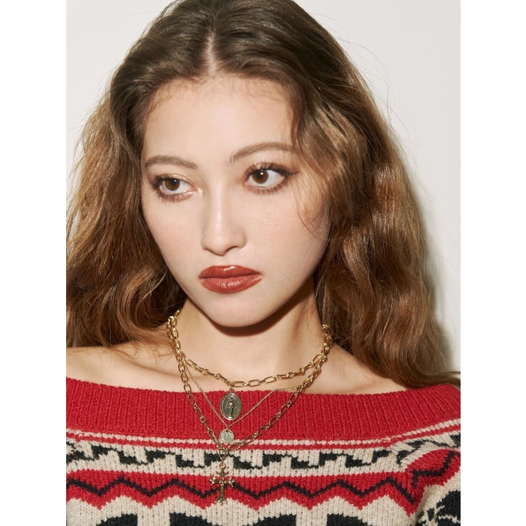 MIX CHARM 3連 ネックレス | EVRIS | 詳細画像2