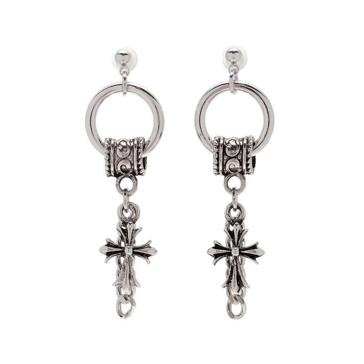 CHAIN CROSS MOTIF ピアス | EVRIS | 詳細画像10 