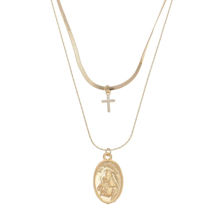 COIN CHARM MOTIF 2連 ネックレス | EVRIS | 詳細画像10 