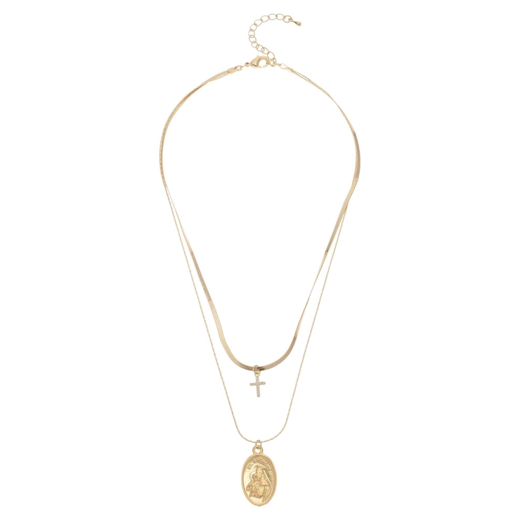 COIN CHARM MOTIF 2連 ネックレス | EVRIS | 詳細画像9 