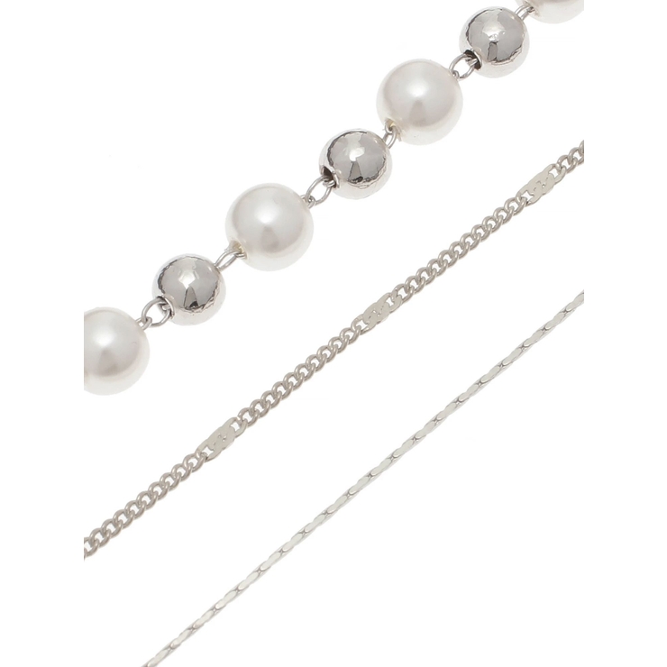 PEARL MIX CHAIN 3連 ネックレス | EVRIS | 詳細画像10 