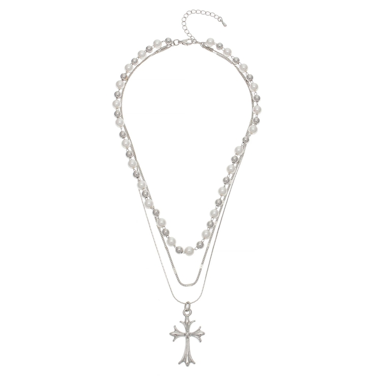 PEARL MIX CHAIN 3連 ネックレス | EVRIS | 詳細画像14 