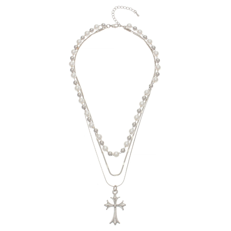 PEARL MIX CHAIN 3連 ネックレス | EVRIS | 詳細画像8 