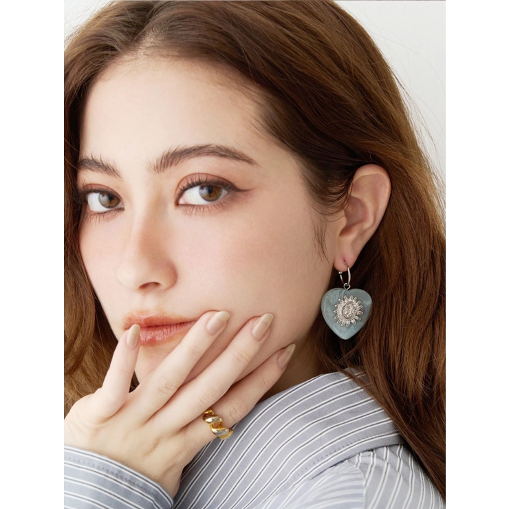ブルー | ORIGINAL SUNNY SHELL ピアス | EVRIS