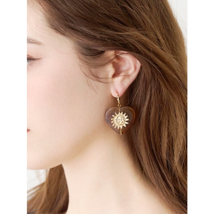ブラウン | ORIGINAL SUNNY SHELL ピアス | EVRIS