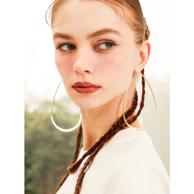 BIG WIDE HOOP ピアス | EVRIS | 詳細画像2 