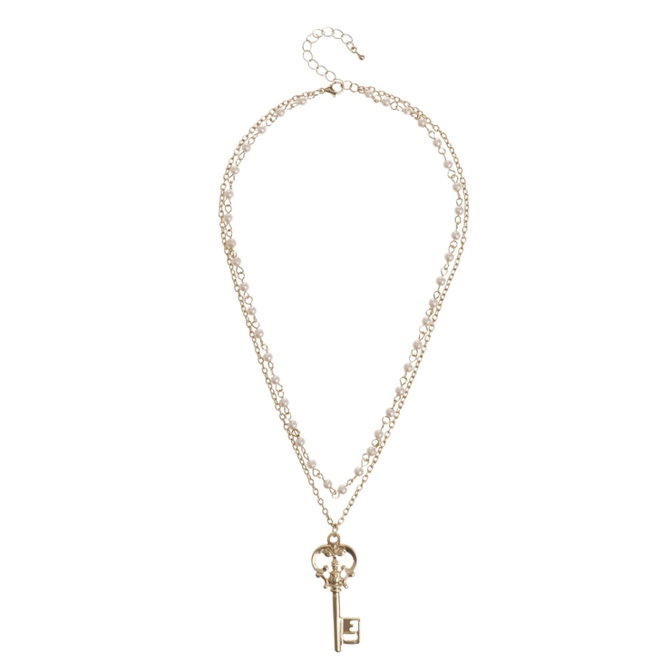 ゴールド | KEY MOTIF LONG ネックレス | EVRIS