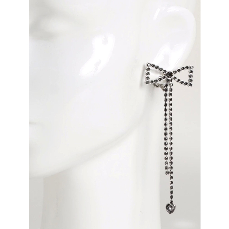RIBBON DANGLING EARRING/リボンダングリングイヤリング[品番
