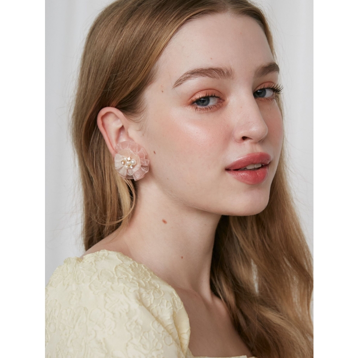 ピンク | SHEER 3D FLOWER | CALNAMUR