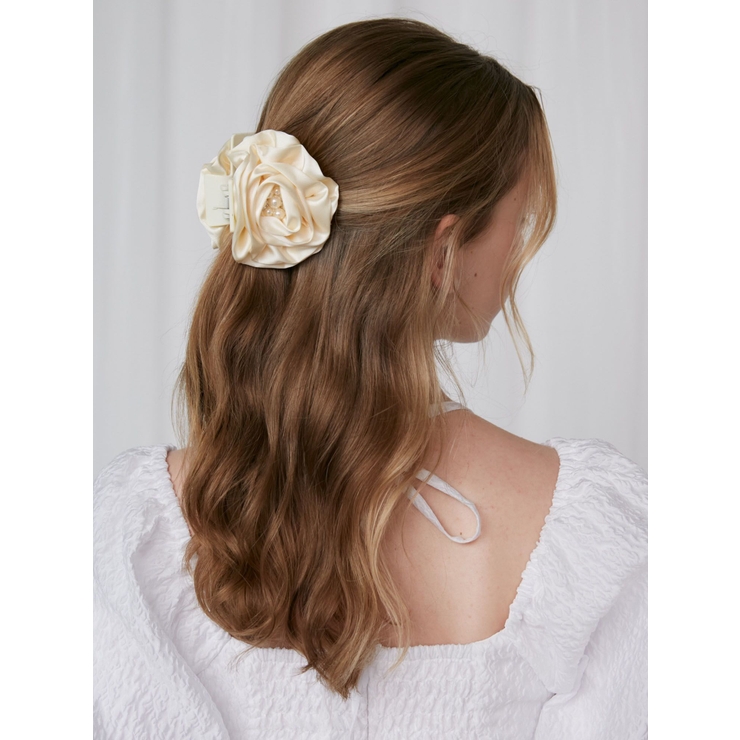 ライトイエロー | ROSE HAIR CLIP/ローズヘアクリップ | CALNAMUR