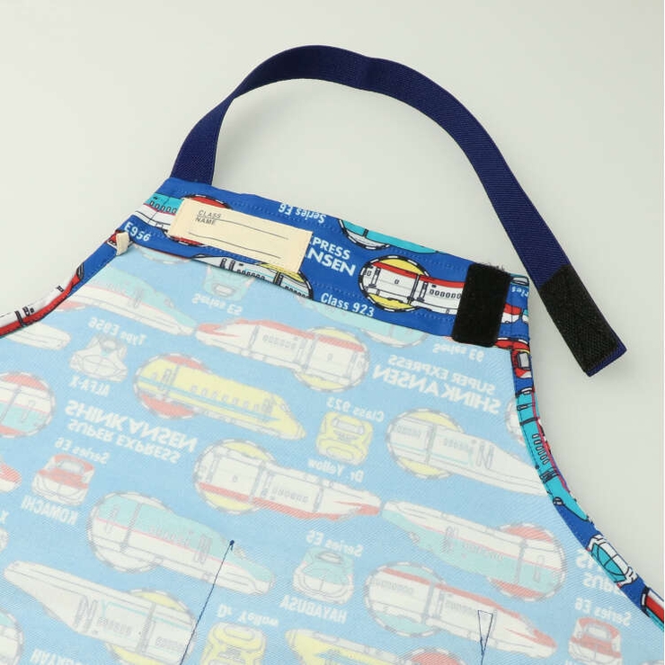 JR新幹線電車柄エプロン・三角巾セット M，L B13899 | こどもの森e-shop | 詳細画像5 