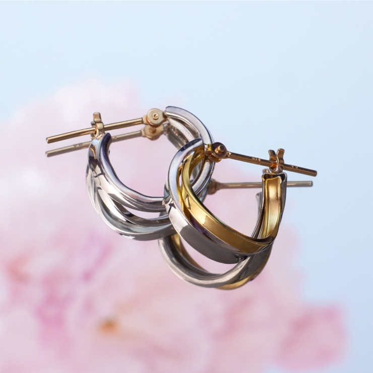 ミニダブルフープピアス | Matthewmark  | 詳細画像13 